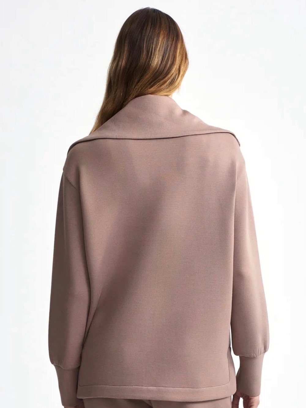 Varley Raleigh Zip-Through Sweat Sweatshirt DoubleSoft Jacket Retail $178 - Picture 2 of 13